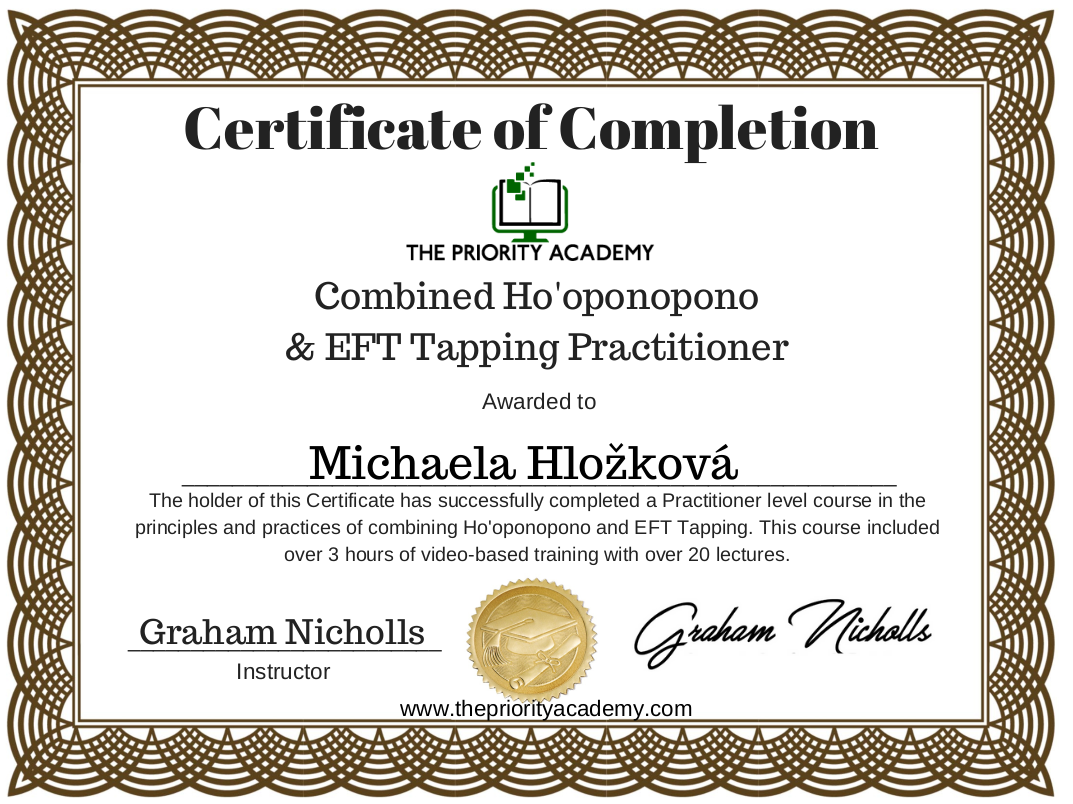Ho'oponopono & EFT Tapping Practitioner
